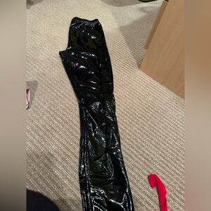 Black Pleather Leggings